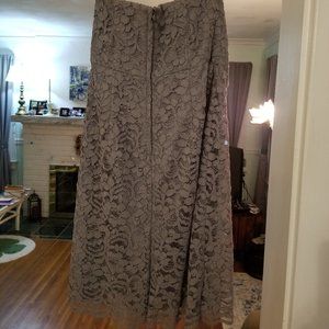 Gray David's Bridal gray strapless dress size 4